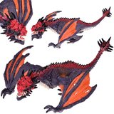  Siva i narančasta figura zmaj igračka 21 cm za5022 | shoptok.hr