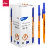 Deli HEMIJSKA OLOVKA ŽUTA - plavi ispis 0.7mm EQ6S-BL | ePonuda.com
