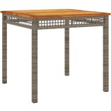  3-dijelni vrtni blagovaonski set sivi od poliratana Siva 80 cm table length | shoptok.hr