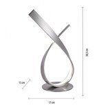 PAUL NEUHAUS 4720-55 - LED prigušiva lampa LINDA LED/11,4W/230V matni hrom | Eponuda.com
