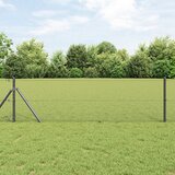 vidaXL Heksagonalna ograja Siva 0.6x10 m Jeklo | Shoptok.si