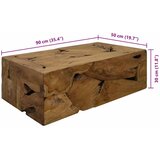  Stolić za kavu od prave tikovine 90 x 50 x 30 cm smeđi | Eponuda.com