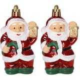  Božićni ukrasi Djed Božićnjak 8 cm – set 2 komada | shoptok.hr