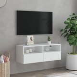  Zidni TV ormarić bijeli 80 x 30 x 30 cm od konstruiranog drva | Eponuda.com