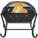 Posuda za vatru sa žaračem 62 cm XXL čelična | shoptok.hr