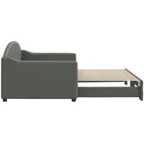 vidaXL Dnevni krevet na razvlačenje tamnosivi 90 x 200 cm od tkanine | shoptok.hr