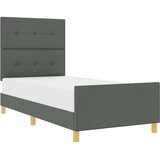  Krevet tamno sivi 90x200 cm tkanina | shoptok.hr