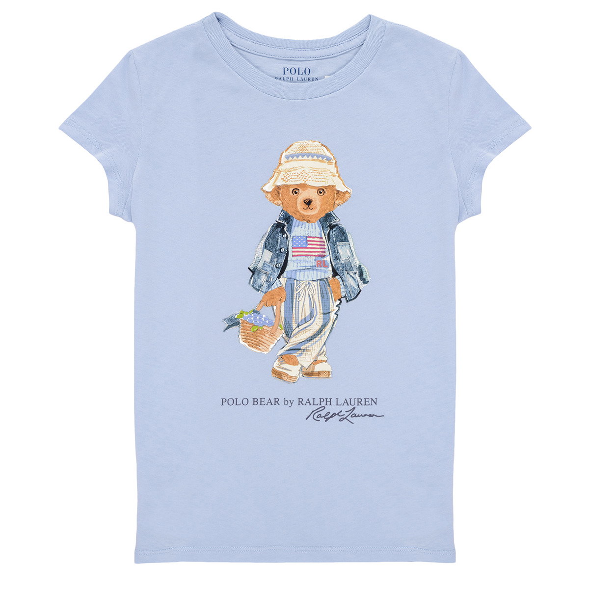 Polo Ralph Lauren Majice s kratkimi rokavi KNIT-T-SHIRT Modra Cene