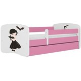 HAPPYKIDS Dječji krevet Dreamy Wednesday 180x80 bez madraca s ladicom Rozičasta | shoptok.hr