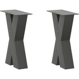 vidaXL Noge za stolić u obliku slova X 2 kom antracit 38x(42-43) cm Cijene