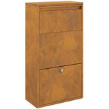  Sandučić za pakete s pohranom s vratima Rđa 44 x 22 x 82 cm | shoptok.hr