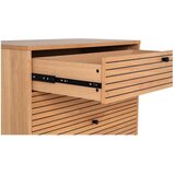House Nordic Visoka komoda u dekoru hrasta u prirodnoj boji 80x85 cm Kyoto – | shoptok.hr