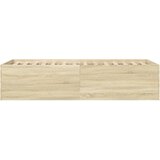  Okvir za krevet boja hrasta 100x200 cm od konstruiranog drva Smeđa 100 x 200 cm | shoptok.hr