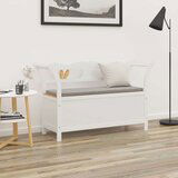  Klupa bijela 107 x 45 x 75 5 cm od masivne jelovine | shoptok.hr