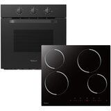Tesla Ugradni set TESLA BO302MB+HV6401MB/65L/60cm/Mechanical control/keramicka ploca/59cm/crna Cene