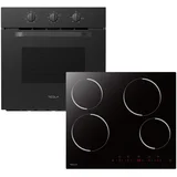 Ugradni set TESLA BO302MB+HV6401MB/65L/60cm/Mechanical control/keramicka ploca/59cm/crna