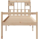  s regalom za knjige bez madraca 90x190 cm od borovine | shoptok.hr