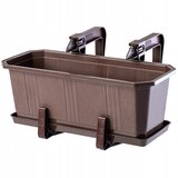 KADAX balkonski cvetlični lonec 40 cm s stojalom za rože + ročaji, (5000346088) | Shoptok.si