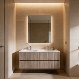Hanah home kupatilski ormarić sa lavaboom simple, 120 cm, breza monsoon Cene
