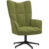  Stolica za opuštanje svjetlozelena baršunasta - Svijetlo zelena 1 Bez naslona za noge | shoptok.hr