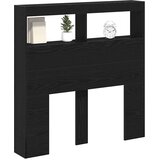 Ormarić za uzglavlje LED boja crni hrasta 100x17x102 cm | shoptok.hr