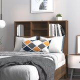  Uzglavlje s ormarićem boja smeđeg hrasta 100x19x103,5 cm | shoptok.hr