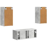  Set TV komoda Zidne 2 pcs Betonski sivi Konstruirano drvo | Eponuda.com