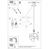 Obesna svetilka TULIP bela, (21347723) | Shoptok.si