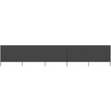 vidaXL 5-panelni vetrobran tkanina 600x120 cm antraciten Cene