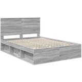  Okvir za krevet s uzglavljem Siva Sonoma 135 x 190 cm | shoptok.hr