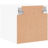  Noćni ormarić sa staklenim vratima bijeli 35 x 37 x 35 cm | Eponuda.com