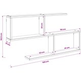  Polica na zidu Staro drvo 100 x 12 x 50,5 cm Konstruirano drvo | shoptok.hr