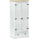 Ormari s ladicama Bijelo 76 x 50 x 170 cm Čvrsto borovo drvo - Bijelo | shoptok.hr