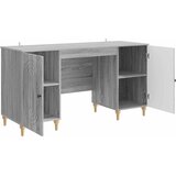  Stol s policom Siva sonoma 142,5 x 50 x 75 cm Konstruirano drvo | shoptok.hr