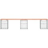  Klupa s gabionskim dizajnom 203x31x42 cm drvo duglazije | shoptok.hr
