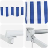  Ručno sklopiva tenda Plava i bijela 2 5 x 2 m - Plava i bijela (bijeli okvir) 2 5 x 2 m | shoptok.hr