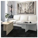 Hanah home sto za dnevnu sobu dolunay grey travertine | ePonuda.com