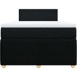 vidaXL Box spring postelja z vzmetnico črna 120x190 cm blago | Shoptok.si