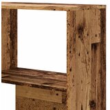  Kutni regal za knjige s 4 razine staro drvo 85x85x140cm drveni | shoptok.hr