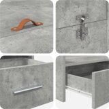  Postelja z dodatnim prostorom za shranjevanje Betonsko siva, (5000123882) | Shoptok.si