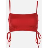 Trendyol Red Pleated Bikini Top | shoptok.hr