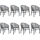  9-dijelni vrtni blagovaonski set sivi | shoptok.hr