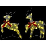  Božićni irvas 6 kom. 80 LED lampica Topla bijela | shoptok.hr