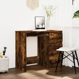 Maison Chic Pisalna miza - pisarniška miza - Računalniška miza dimljeni hrast 90x45x76 cm konstruiran les, (21785600) | Shoptok.si