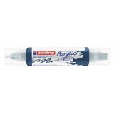  Akrilni marker E-5400 double-liner sa dva vrha Edding tamno plava Cene