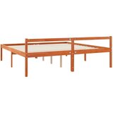  Okvir za krevet s uzglavljem Vosak smeđa 200 x 200 cm | shoptok.hr