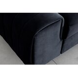 ELTAP Antracitno siva žametna raztegljiva sedežna garnitura 261 cm Laurence – | Shoptok.si