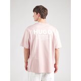 Hugo Majica 'Nalono' rosé / bijela | shoptok.hr