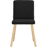  Blagovaonske stolice od tkanine 4 kom crne | shoptok.hr