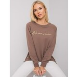 Fashion Hunters rue paris brown cotton sweatshirt for women Cene